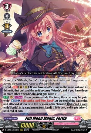 Full Moon Magic, Fortia - D-LBT04/008EN - Triple Rare