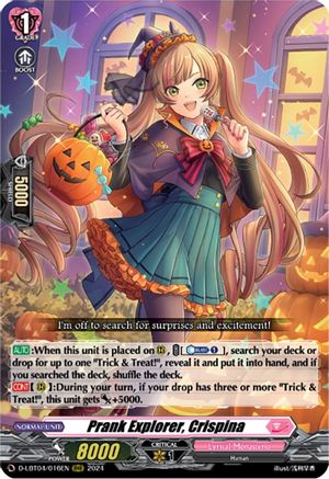 Prank Explorer, Crispina - D-LBT04/016EN - Triple Rare