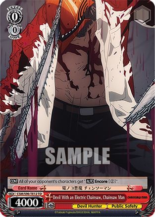 Devil With an Electric Chainsaw, Chainsaw Man - CSM/S96-TE12TD - Trial Deck