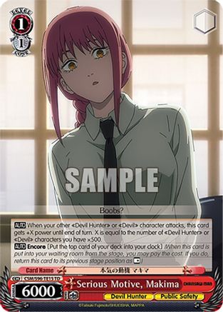 Serious Motive, Makima - CSM/S96-TE15TD - Trial Deck