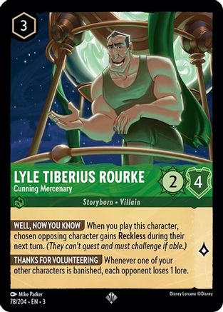 Lyle Tiberius Rourke (Cunning Mercenary) - 78/204 - Super Rare
