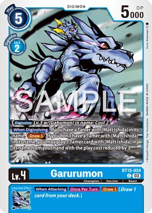 Garurumon - BT15-024 - Common