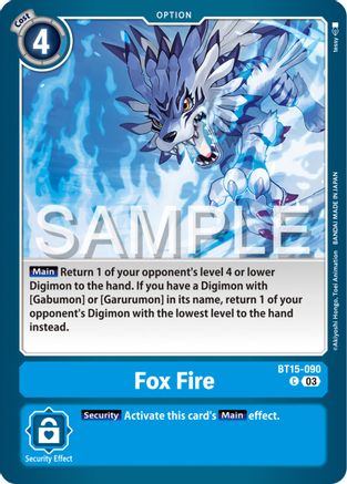 Fox Fire - BT15-090 - Common