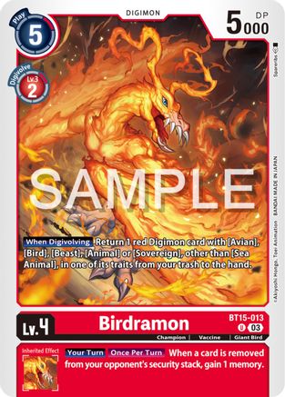 Birdramon - BT15-013 - Uncommon