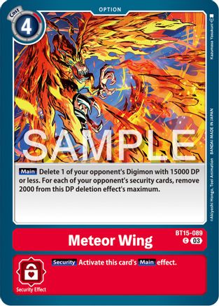 Meteor Wing - BT15-089 - Common