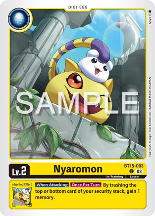 Nyaromon - BT15-003 - Uncommon