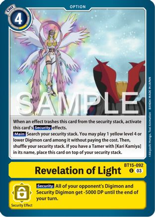 Revelation of Light - BT15-092 - Uncommon