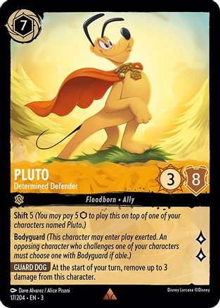 Pluto (Determined Defender) - 17/204 - Rare