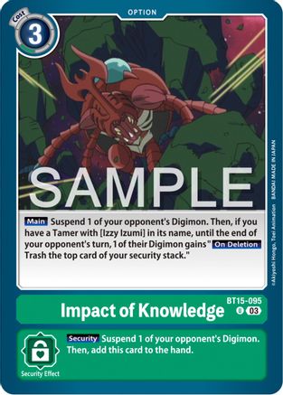 Impact of Knowledge - BT15-095 - Uncommon