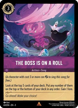 The Boss is on a Roll - 63/204 - Rare