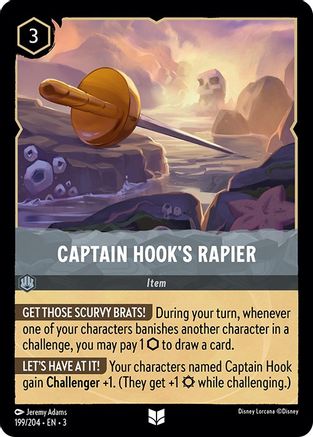 Captain Hook's Rapier - 199/204 - Uncommon