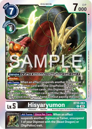 Hisyaryumon - BT15-063 - Rare