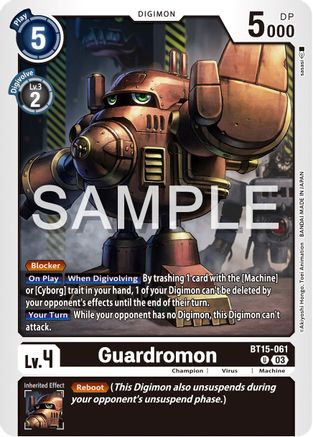 Guardromon - BT15-061 - Uncommon