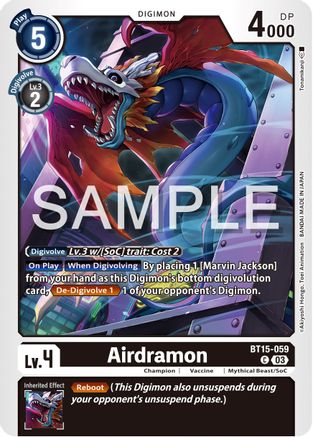 Airdramon - BT15-059 - Common