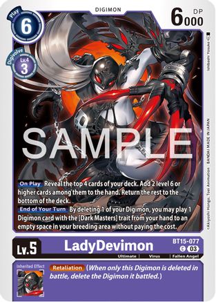 LadyDevimon - BT15-077 - Common