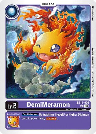 DemiMeramon - BT15-006 - Uncommon
