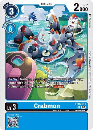 Crabmon - BT15-019 - Common