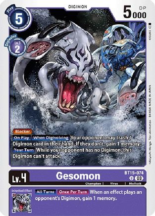 Gesomon - BT15-074 - Uncommon