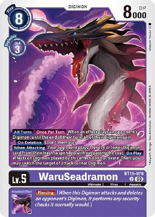 WaruSeadramon - BT15-078 - Uncommon