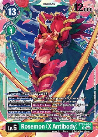 Rosemon (X Antibody) - BT15-054 - Rare