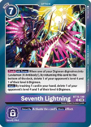 Seventh Lightning - BT15-100 - Rare