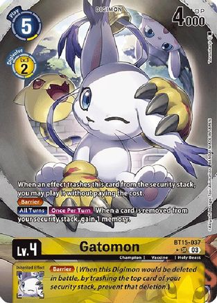 Gatomon (Alternate Art) - BT15-037 - Super Rare