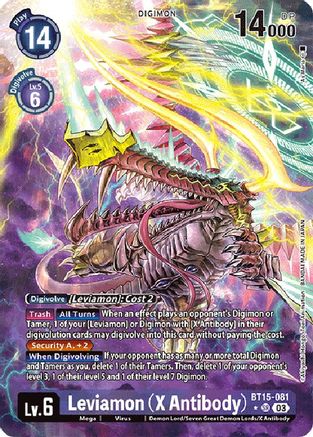 Leviamon (X Antibody) (Alternate Art) - BT15-081 - Super Rare