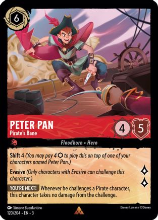 Peter Pan (Pirate's Bane) - 120/204 - Rare
