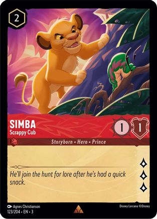 Simba (Scrappy Cub) - 123/204 - Rare