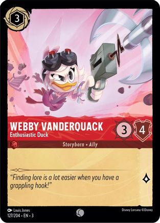 Webby Vanderquack (Enthusiastic Duck) - 127/204 - Common