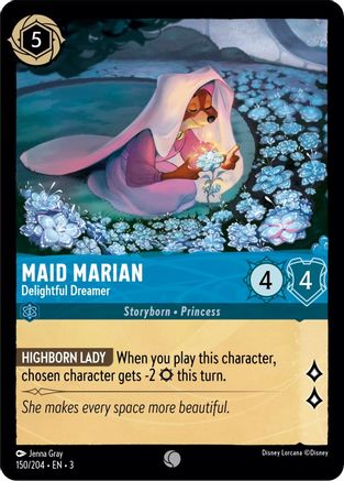 Maid Marian - Delightful Dreamer 150/204 – Disney Lorcana Card