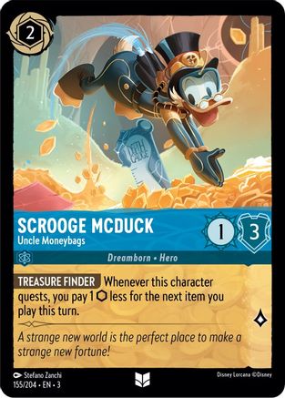 Scrooge McDuck (Uncle Moneybags) - 155/204 - Uncommon