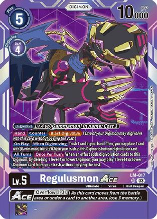 Regulusmon Ace (Block 3) (English Exclusive) - LM-017 - Super Rare