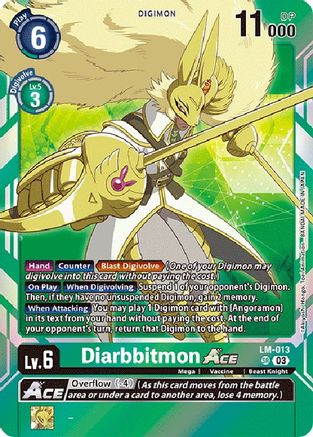 Diarbbitmon Ace (English Exclusive) - LM-013 - Super Rare