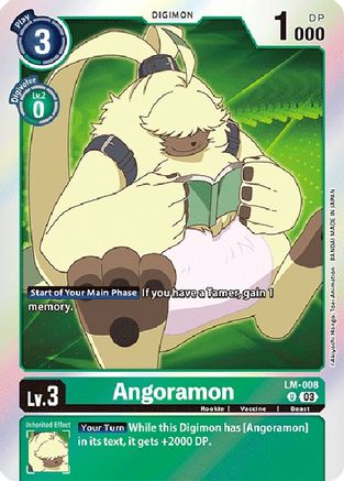 Angoramon (English Exclusive) - LM-008 - Uncommon