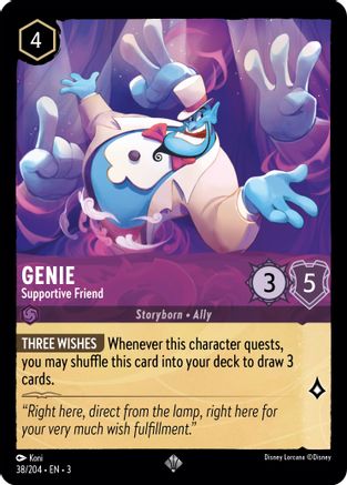 Genie (Supportive Friend) - 38/204 - Super Rare
