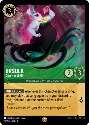 Ursula (Deceiver of All) - 91/204 - Legendary