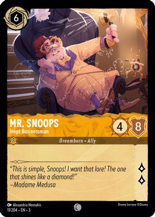 Mr. Snoops (Inept Businessman) - 11/204 - Common