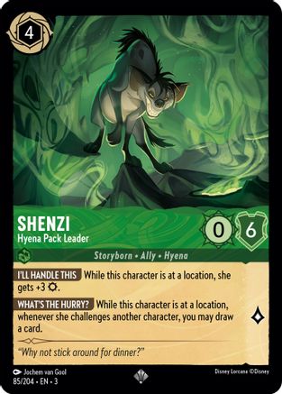 Shenzi (Hyena Pack Leader) - 85//204 - Super Rare