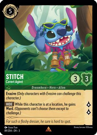 Stitch (Covert Agent) - 89//204 - Rare