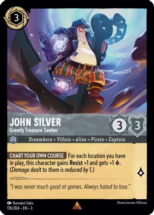 John Silver (Greedy Treasure Seeker) - 176/204 - Rare