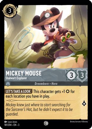 Mickey Mouse (Stalwart Explorer) - 181/204 - Common