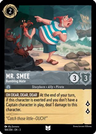 Mr. Smee (Bumbling Mate) - 184/204 - Uncommon