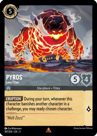 Pyros (Lava Titan) - 187/204 - Rare