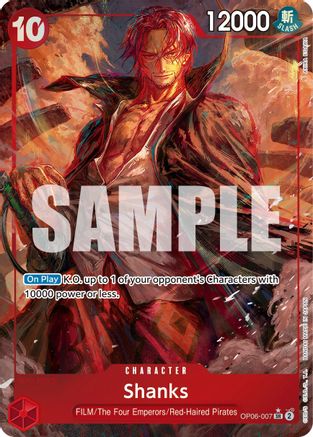 Shanks (Alternate Art) - OP06-007 - Super Rare