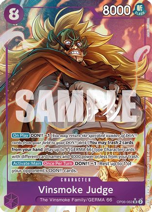 Vinsmoke Judge (Alternate Art) - OP06-062 - Super Rare