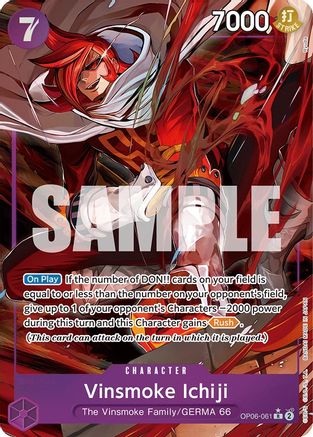 Vinsmoke Ichiji (061) (Alternate Art) - OP06-061 - Rare