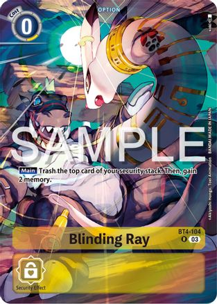 Blinding Ray (Bonus Pack) - BT4-104 - Rare