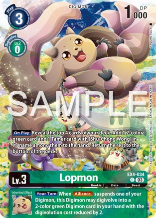 Lopmon (Bonus Pack) - EX4-034 - Common