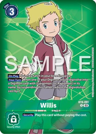 Willis (Reprint) (03) - BT8-091 - Rare